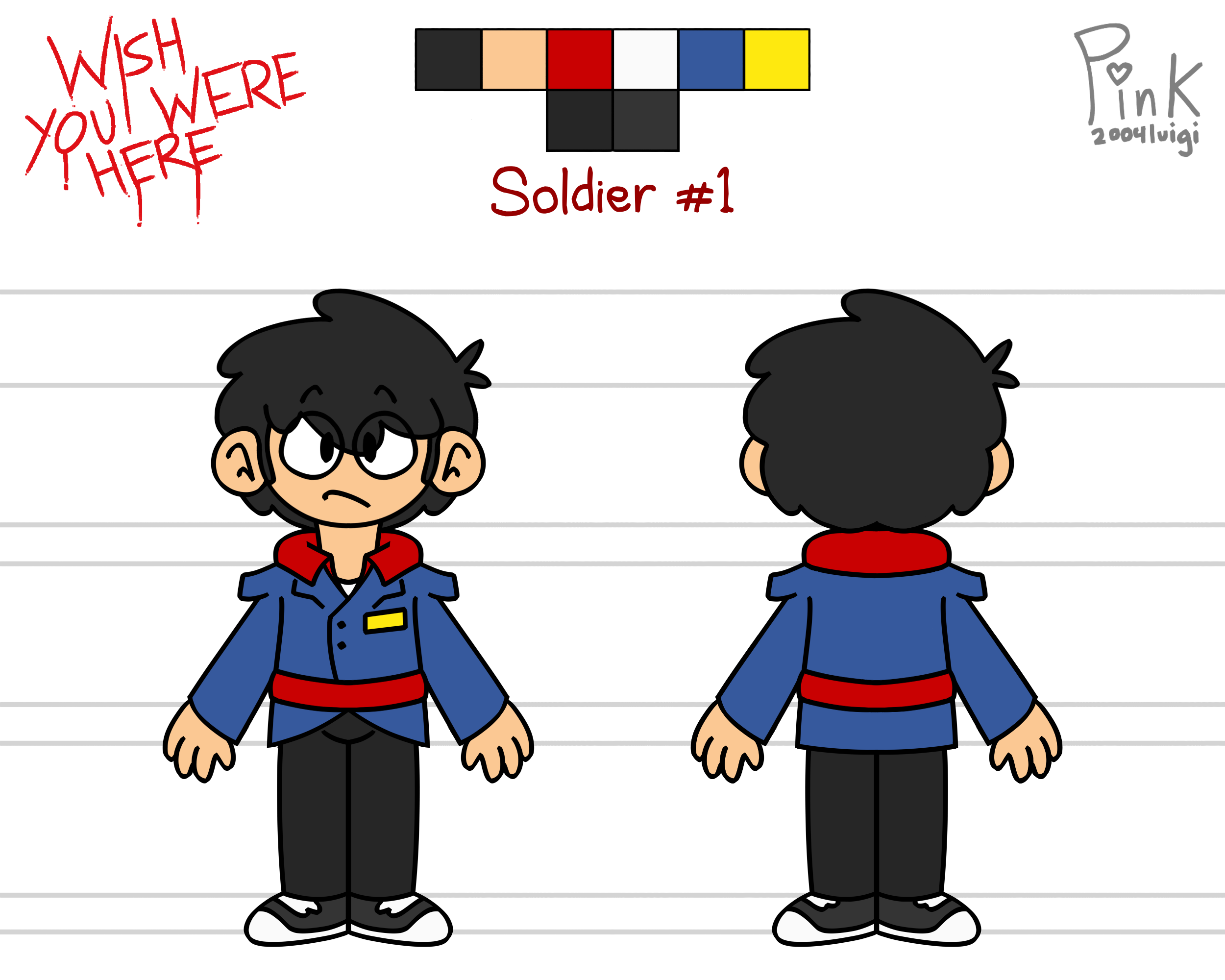 WYWH Soldier 1 Reference (Pink Vers.)